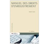 Manuel Des Droits D'enregistrement