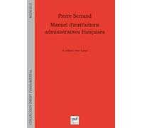 Manuel d'institutions administratives françaises
