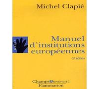 Manuel d'institutions europeennes (ne)