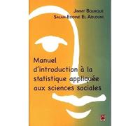 Manuel D'introduction À La Statistique Appliquée Aux Sciences Sociales