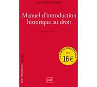 Manuel D'introduction Historique Au Droit