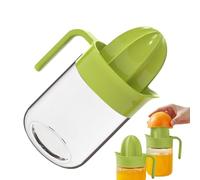 MANUEL DU JUICER CITRUS - Verre PP Silicone 8.5x17,8 cm | Prépheer au citron avec une fabrication de jus frais facile à nettoyer facile, préparation des boissons saines - Juicer à fruits en verre mult