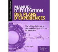 Manuel D'utilisation Des Plans D'expériences - Une Méthodologie Robuste Pour Modéliser Empiriquement Un Phénomène