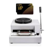 Manuel Embosseuse Stamping Machine, Embosseuse Convexe, Gaufrage Embosseur Carte, 72 Caractères Intégrés, Aucune Électricité Requise, Pour L'Impression Cartes VIP, Cartes D'Identité Et Cartes Crédit