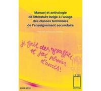Manuel et anthologie de litterature belge a l'usage des clas