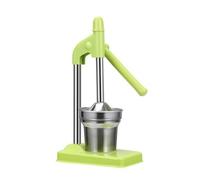Manuel Extracteur de Jus Presse à Levier Presse Fruits Structure en Acier Inoxydable 304 avec Cône et Récipient Format Compact pour Plan de Travail, Vert