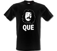Manuel Fawlty Towers T-shirt révolutionnaire en coton épais style Che Guevara, Noir , XL