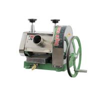 Manuel Jus de canne à sucre Machine commerciale Manivelle Presse-agrumes Gingembre 3 rouleaux Volant Robinet en acier inoxydable Cuisine