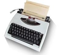 Manuel Machine à écrire mécanique Vintage Antique Style classique parfait Outil Décor de bureau Enveloppe Lettre Écriture Note Prise de roman