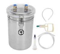 Manuel Machine À Traire 2L Capacité Effort D'économie D'opération En Acier Inoxydable Seau Portable Kit De Traire pour La Maison De La Traire Bétail Ferme Laitière