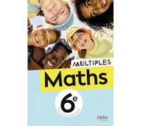 Manuel Maths 6e Multiples: Manuel élève avec une double planche de formes détachables