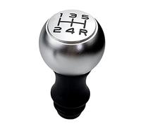 Manuel Pommeau de Vitesse, Matte Chrome Bouton De Décalage L'engrenage La Vitesse Main Utilisation Adaptée for Peugeot 106 206 306 406 107 207 307 407 301 308 2008 3008 C2 C3 C4(Matte Black Knob)
