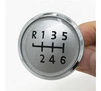 Manuel Pommeau Vitesse Pour VW Pour Transport T5 T5.1 Gp 2003 - 2011, 5/6 Vitesses Couvercle De Bâton De Changement De Vitesse Accessoires Style Voiture Badge Emblème Pommeaux De Leviers(Silver 6 Spee