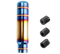 Manuel pour pommeau de levier de vitesse, noir, rouge, bleu brûlé pour | Adaptateur de filetage 8 mm, 10 mm, 12 mm, poignée de rechange pour levier de vitesse, accessoires de voiture personnalisés