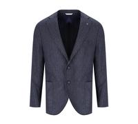 Manuel Ritz - Veste Bleue à Rayures en Laine - Homme - Vestes - Bleu - Taille: L