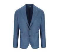 Manuel Ritz - Veste Bleue en Laine à Un Bouton - Homme - Vestes - Bleu - Taille: 2XL