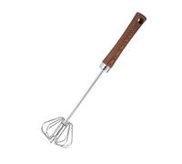 Manuel semi-automatique - Frusta spinta avec manche en bois | Utensile rotatif pour sbattere, monter et mescolare | per uova, panna e | accessoire de cuisine pratique et polyvalent