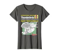 Manuel Technique des Agents Thunderbird 2 et Firefly T-Shirt, Femme, Asphalte, M