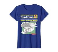 Manuel Technique des Agents Thunderbird 2 et Firefly T-Shirt, Femme, Bleu Royal, M