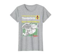 Manuel Technique des Agents Thunderbird 2 et Firefly T-Shirt, Femme, Gris Chiné, M