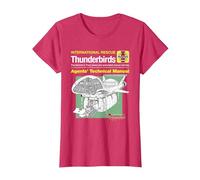 Manuel Technique des Agents Thunderbird 2 et Firefly T-Shirt, Femme, Rouge Chiné, S