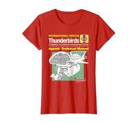 Manuel Technique des Agents Thunderbird 2 et Firefly T-Shirt, Femme, Rouge, M