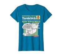 Manuel Technique des Agents Thunderbird 2 et Firefly T-Shirt, Femme, Saphir, 3XL