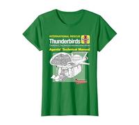 Manuel Technique des Agents Thunderbird 2 et Firefly T-Shirt, Femme, Vert Kelly, 3XL