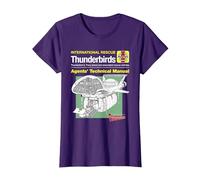 Manuel Technique des Agents Thunderbird 2 et Firefly T-Shirt, Femme, Violet, XS