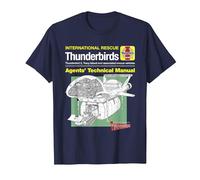Manuel Technique des Agents Thunderbird 2 et Firefly T-Shirt, Homme, Bleu Marine, M