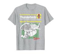 Manuel Technique des Agents Thunderbird 2 et Firefly T-Shirt, Homme, Gris Chiné, M
