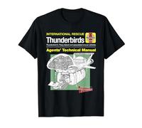 Manuel Technique des Agents Thunderbird 2 et Firefly T-Shirt, Homme, Noir, 6XL