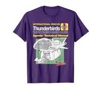 Manuel Technique des Agents Thunderbird 2 et Firefly T-Shirt, Homme, Violet, M