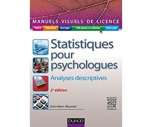 Manuel visuel de statistiques pour psychologues - 2ed - Analyses descriptives: Analyses descriptives