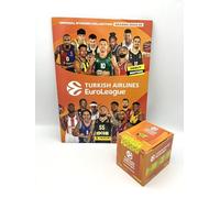 manuelkant Album + Boîte de 36 sachets pour la collection de figurines Turkish Airlines Euro League 2024 2025