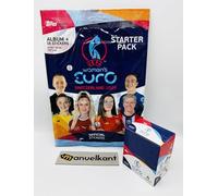 manuelkant Starterpack + Boîte de 50 sachets pour la collection de figurines Topps Women's Euro 2025