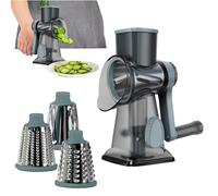 Manuelle Käsereibe mit Griff | Effizienter Handkurbel-Allesschneider | Vielseitiger rotierender schneider zum schnellen Reiben von Käse, und, ideal für die tägliche Küche und die