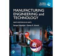 Manufacturing Engineering and Technology, Global Edition – Pearson Education