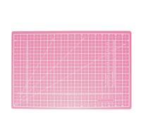 MANUFORE Tapis de découpe A3 autoguérissant double-face 45 x 30 cm - Rose, 5 couches en PVC, avec repères en cm/pouces - Idéal pour couture, quilting, scrapbooking et loisirs créatifs