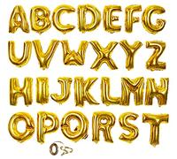 MANUKA Ballons D'or Ballons de L'alphabet Doré de A à Z pour Les Anniversaires de Mariage pour Les Fêtes D'anniversaires pour Les Mariages de Noël Les Décorations de Banquet du Nouvel An