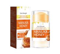 Manuka - Crème pour les pieds et les mains très sèches - Bâton de baume pour les pieds au miel de Manuka - Crème réparatrice pour talons fissurés et hydratante intensément pour les mains, les coudes