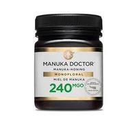 MANUKA DOCTOR - MGO 240 Miel de Manuka monofloral (250g) 100% pur miel de Nouvelle-Zélande. Certifié. Garanti. CRU. Sans OGM