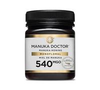 MANUKA DOCTOR - MGO 540 Miel de Manuka monofloral (250g) 100% pur miel de Nouvelle-Zélande. Certifié. Garanti. CRU. Sans OGM