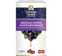 Manuka Health Mgo 400+ pastille avec caroube noire. 100 g