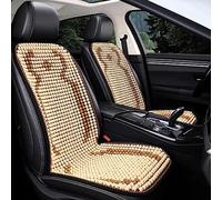 MANUKS Auto Comfort Coussin de siège en perles de bois, housses de siège simple, boules de bois, coussin de siège de voiture massant, tapis universel pour voiture, camion, fauteuil roulant et chaise