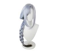 MANUKS Perruque Anime Cosplay pour Shenhe Perruque,Ice Blue Braid Long Perruque Cheveux synthétiques,Halloween Costume Cosplay,pour Fête Carnaval Noël