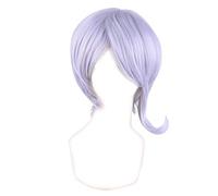 MANUKS Perruque Anime Cosplay pour Tojo Kirumi Perruque,Short Grey Perruque Cheveux synthétiques,Halloween Costume Cosplay,pour Fête Carnaval Noël