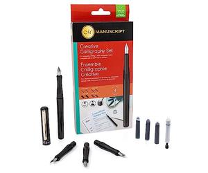 MANUSCRIPT Ensemble de stylos de calligraphie créatifs avec interrupteur à pointe - pour calligraphie quotidienne et italique