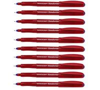 Manuscript l'écriture stylos ergonomique Encre lavable - Lot de 10 bleu