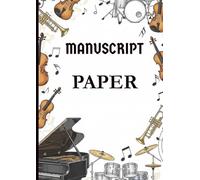 Manuscript Paper: 10 Staff 200 Pages - A4 (21 x 29,7 cm)